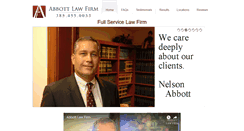 Desktop Screenshot of abbottlawfirm.com